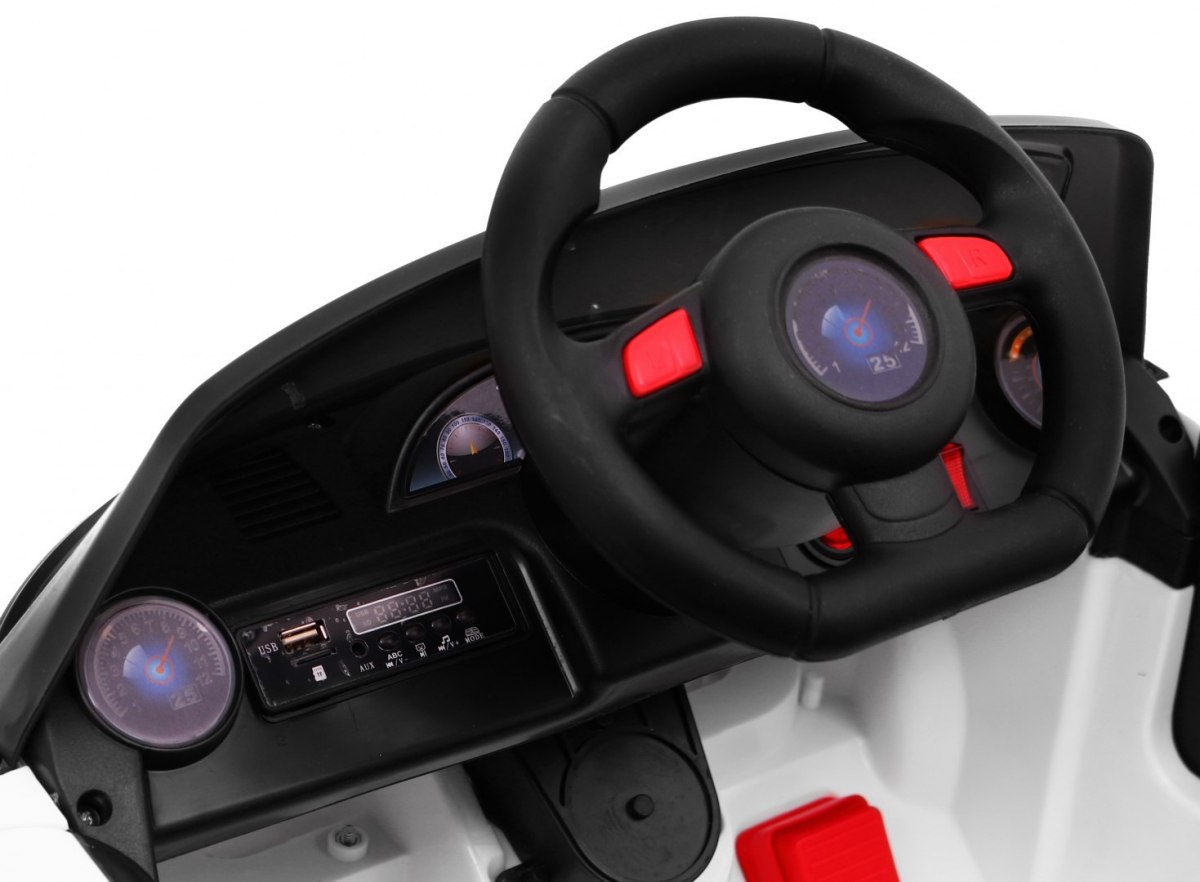Masinuta electrica pentru copii ROADSTER 12V 70W (7188) Alb - imagine 8