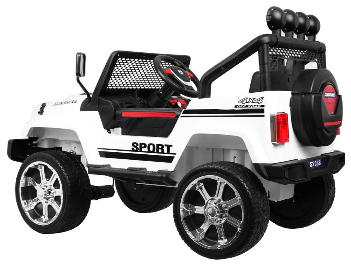Masinuta electrica pentru copii NEW RAPTOR S2388 4x4 EVA Alb - imagine 6