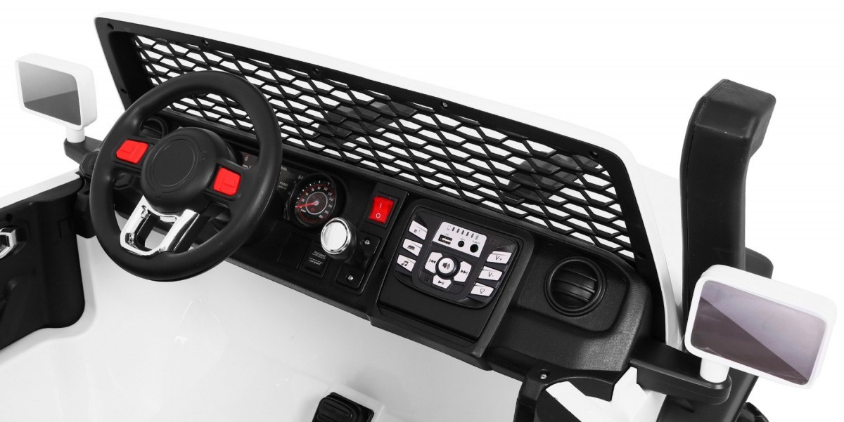 Masinuta electrica MARE ALL-ROAD 4x4 cu 2 locuri (A023) Alb - imagine 7