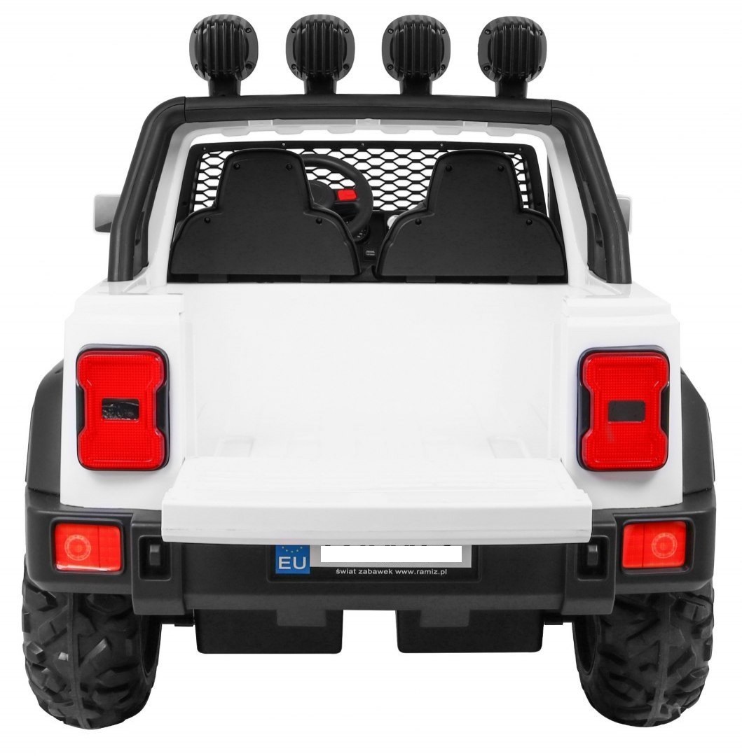 Masinuta electrica MARE ALL-ROAD 4x4 cu 2 locuri (A023) Alb - imagine 10