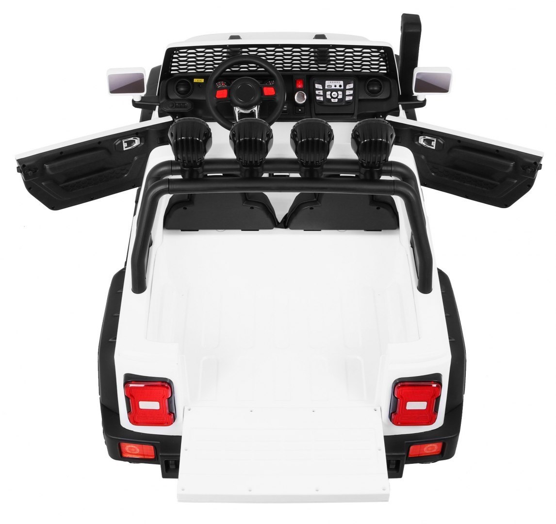 Masinuta electrica MARE ALL-ROAD 4x4 cu 2 locuri (A023) Alb - imagine 9