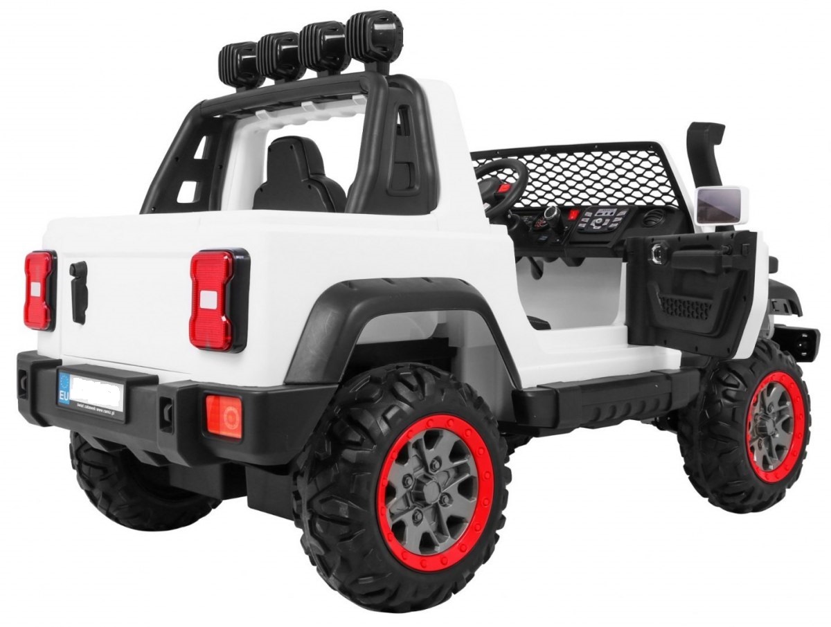 Masinuta electrica MARE ALL-ROAD 4x4 cu 2 locuri (A023) Alb - imagine 8