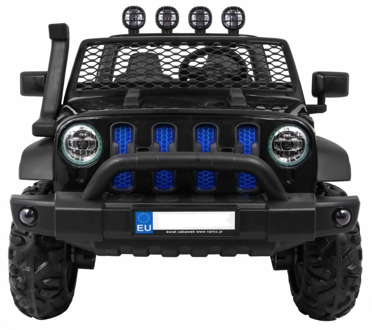 Masinuta electrica MARE ALL-ROAD 4x4 cu 2 locuri (A023) Negru - imagine 2