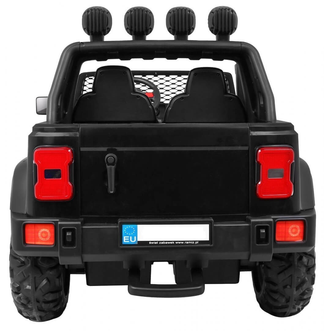 Masinuta electrica MARE ALL-ROAD 4x4 cu 2 locuri (A023) Negru - imagine 7