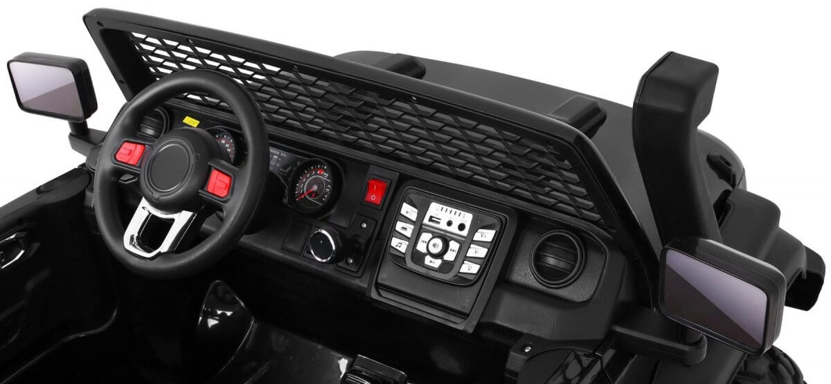 Masinuta electrica MARE ALL-ROAD 4x4 cu 2 locuri (A023) Negru - imagine 6