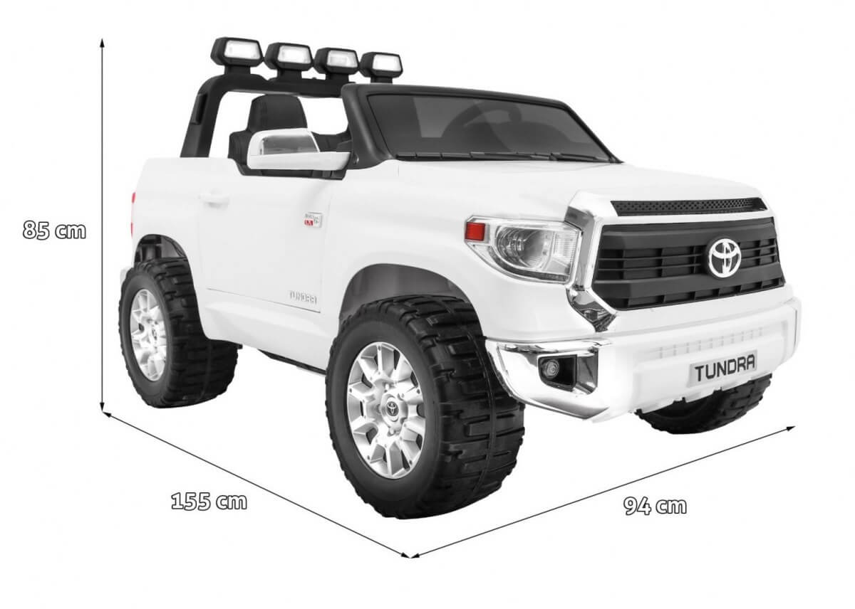 Masinuta electrica pentru copii cu doua locuri TOYOTA TUNDRA 24 Volti (2255) Alb - imagine 3