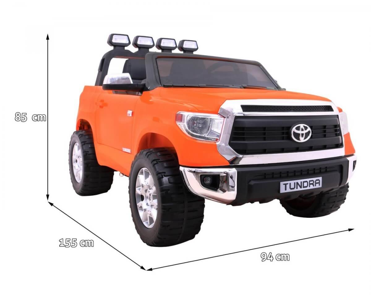 Masinuta electrica pentru copii cu doua locuri TOYOTA TUNDRA 24 Volti (2255) Portocaliu - imagine 2