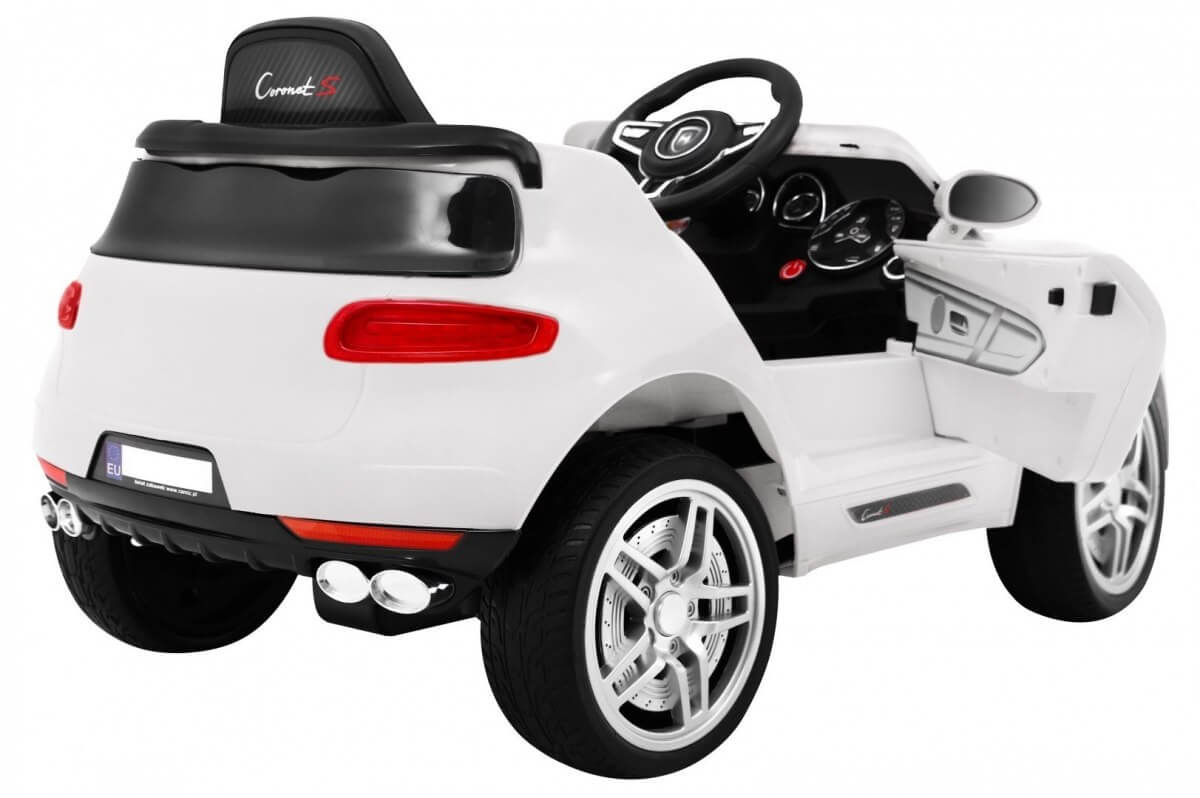 Masinuta electrica pentru copii Turbo-S (1518) Alb - imagine 5