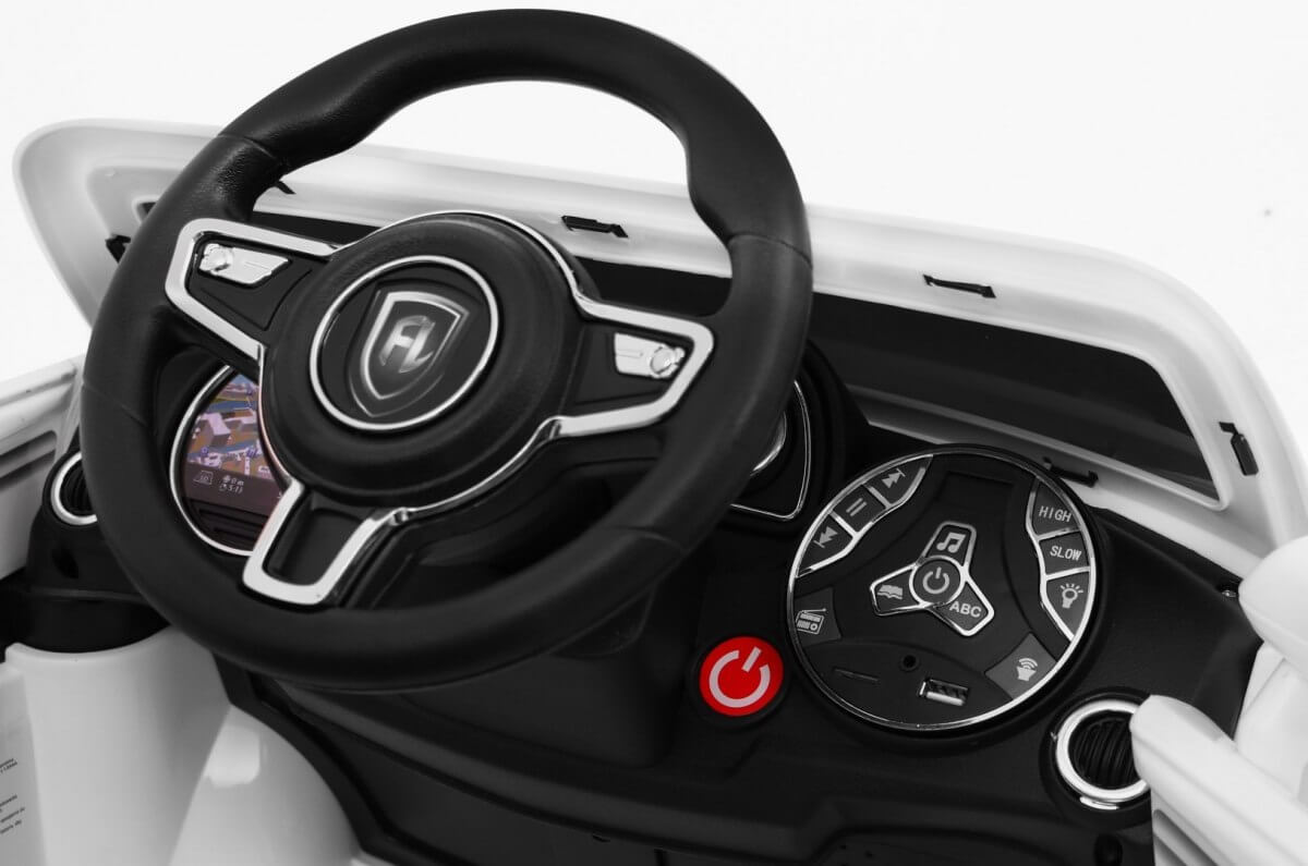Masinuta electrica pentru copii Turbo-S (1518) Alb - imagine 6