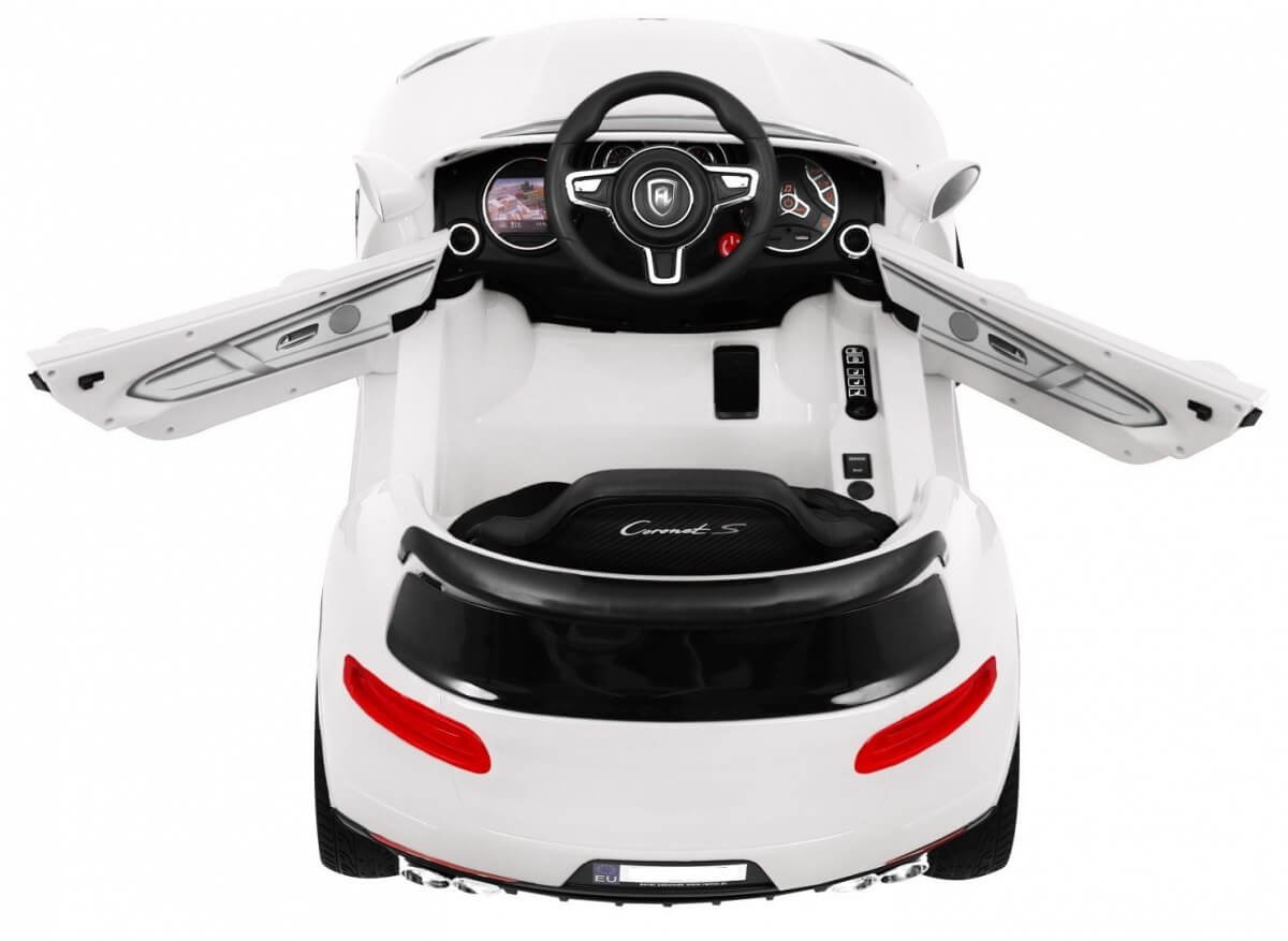 Masinuta electrica pentru copii Turbo-S (1518) Alb - imagine 7