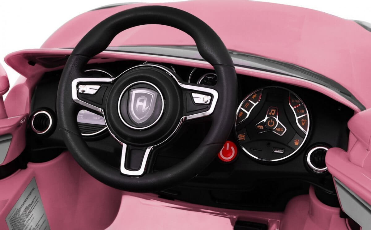 Masinuta electrica pentru copii Turbo-S (1518) Roz - imagine 7