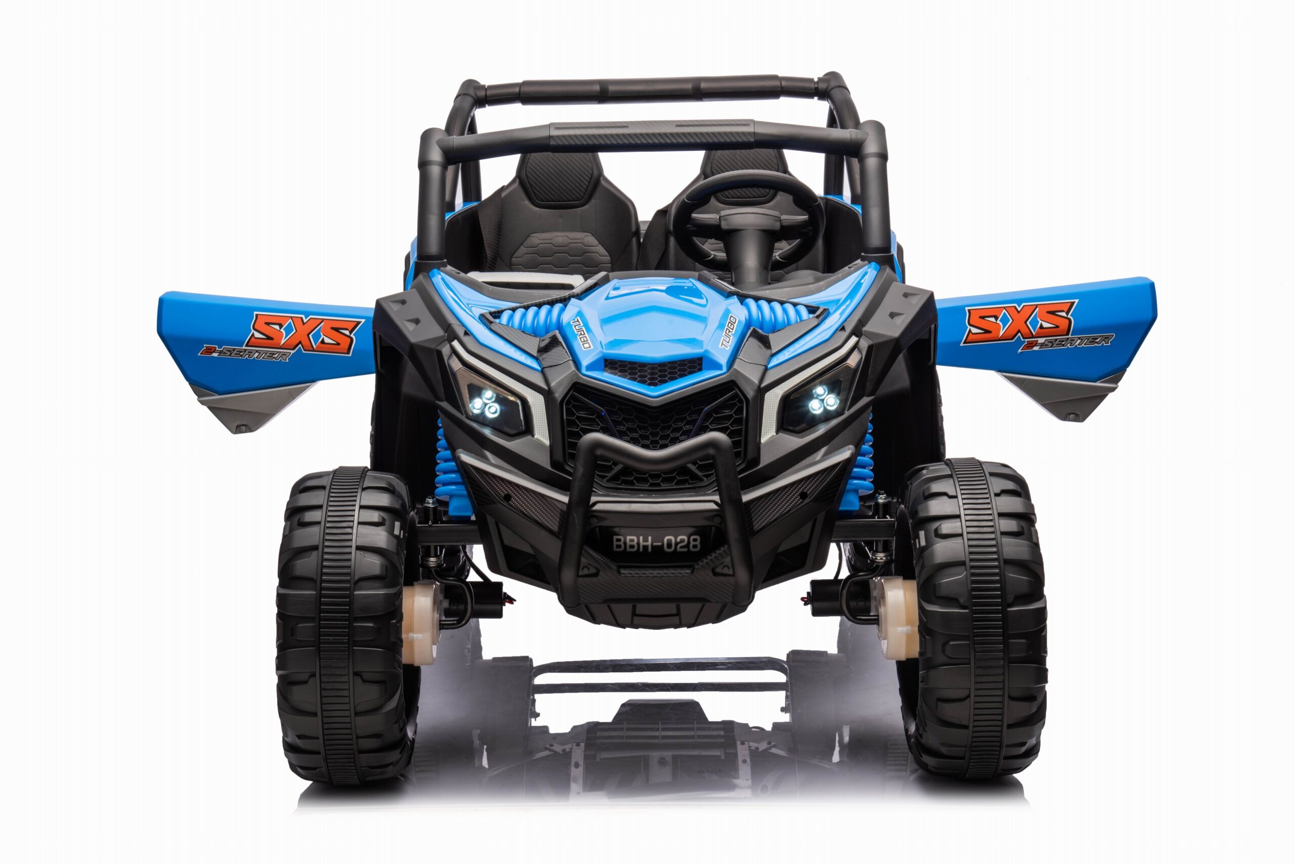 UTV electric pentru 2 copii TURBO SXS 24 Volti 240W 4x4 (028) Albastru - imagine 11
