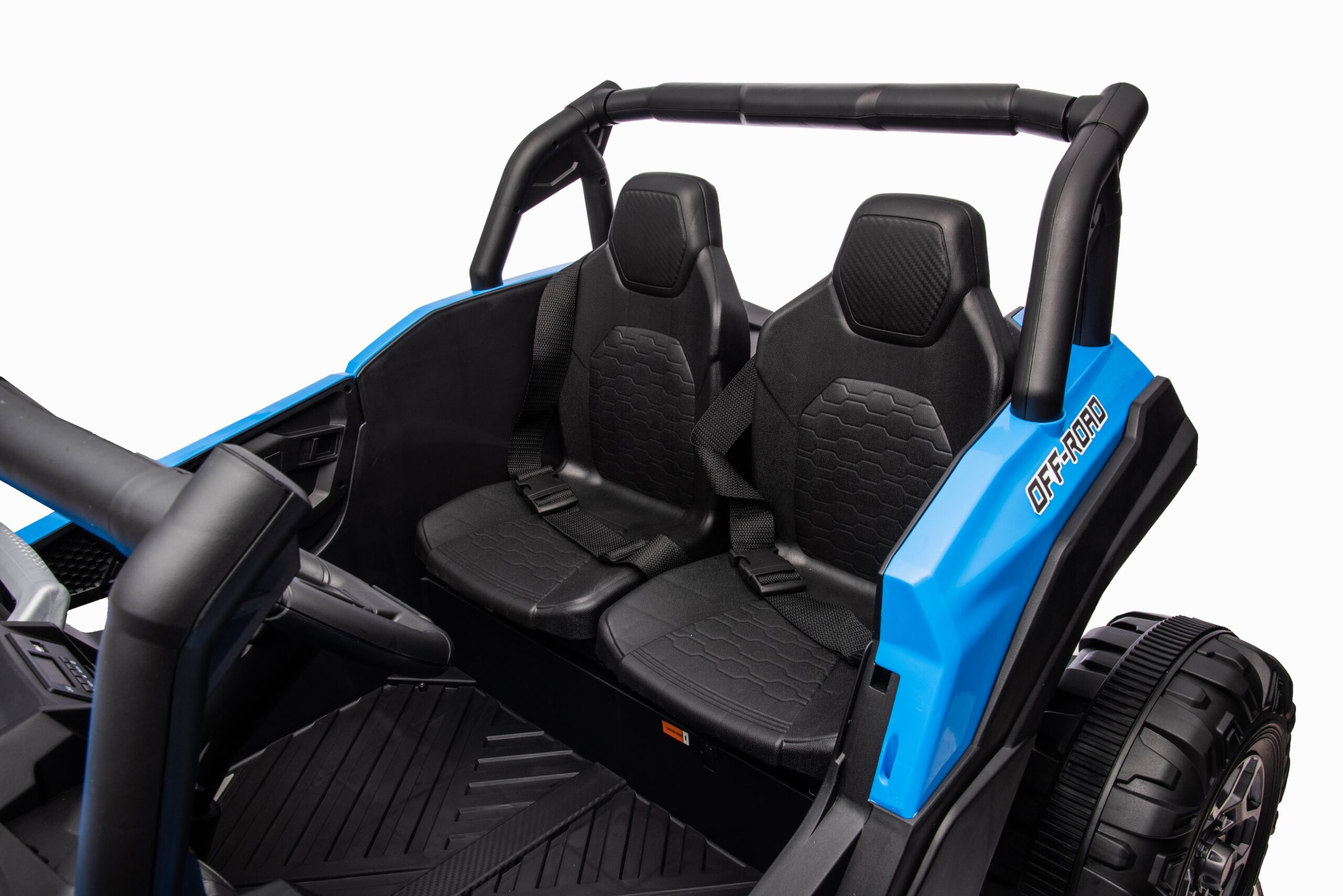 UTV electric pentru 2 copii TURBO SXS 24 Volti 240W 4x4 (028) Albastru - imagine 4