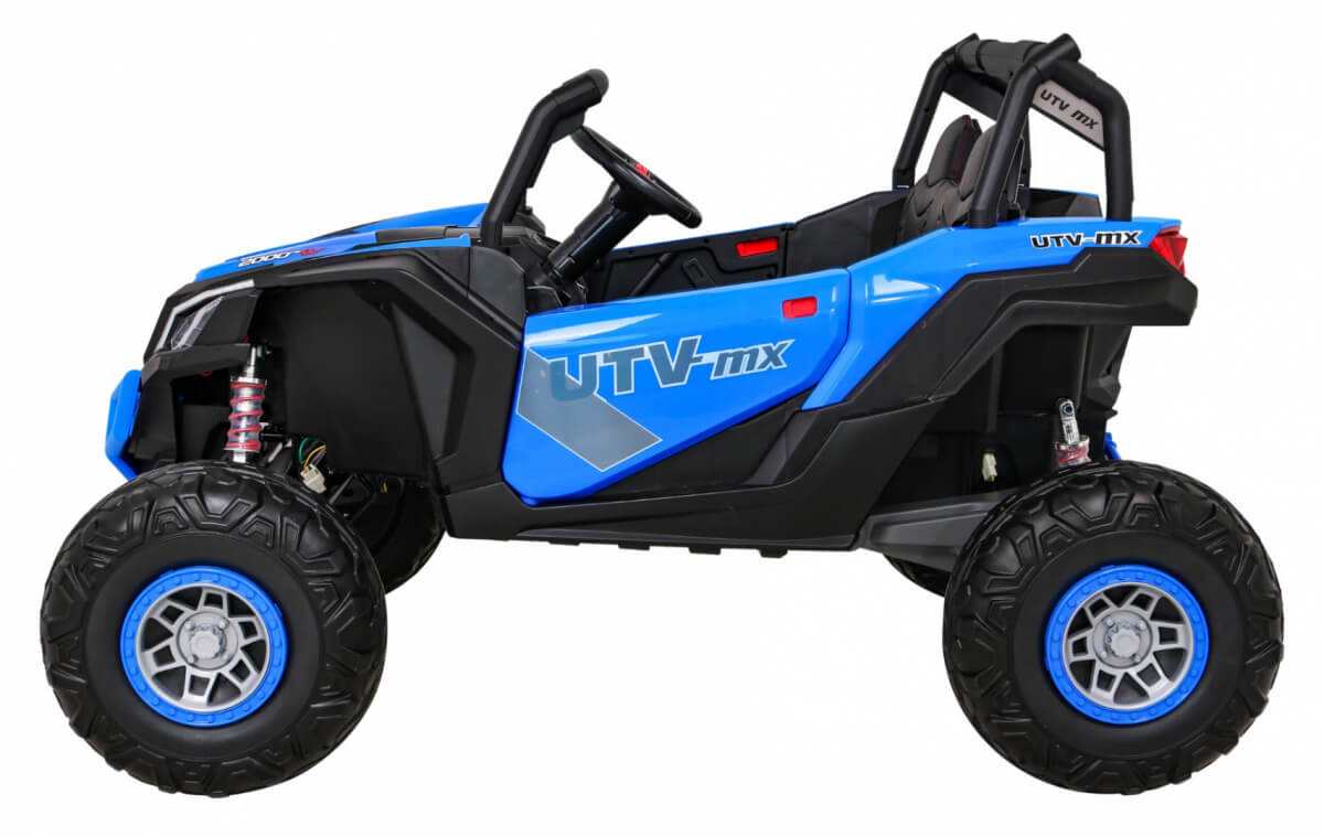 Masinuta electrica pentru copii Buggy UTV-MX cu 2 locuri 4x4 24 Volti (613) Albastru - imagine 4