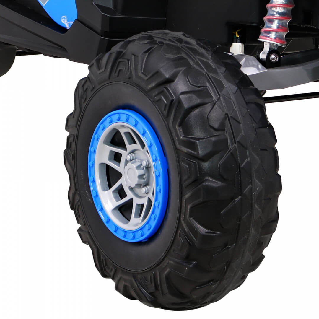 Masinuta electrica pentru copii Buggy UTV-MX cu 2 locuri 4x4 24 Volti (613) Albastru - imagine 6