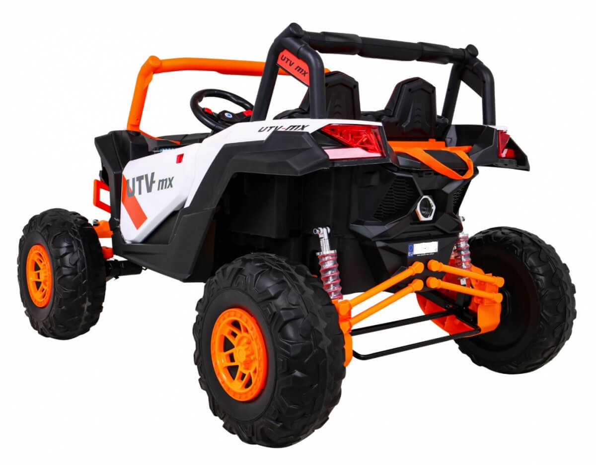 Masinuta electrica pentru copii Buggy UTV-MX cu 2 locuri 4x4 24 Volti (613) Portocaliu - imagine 6