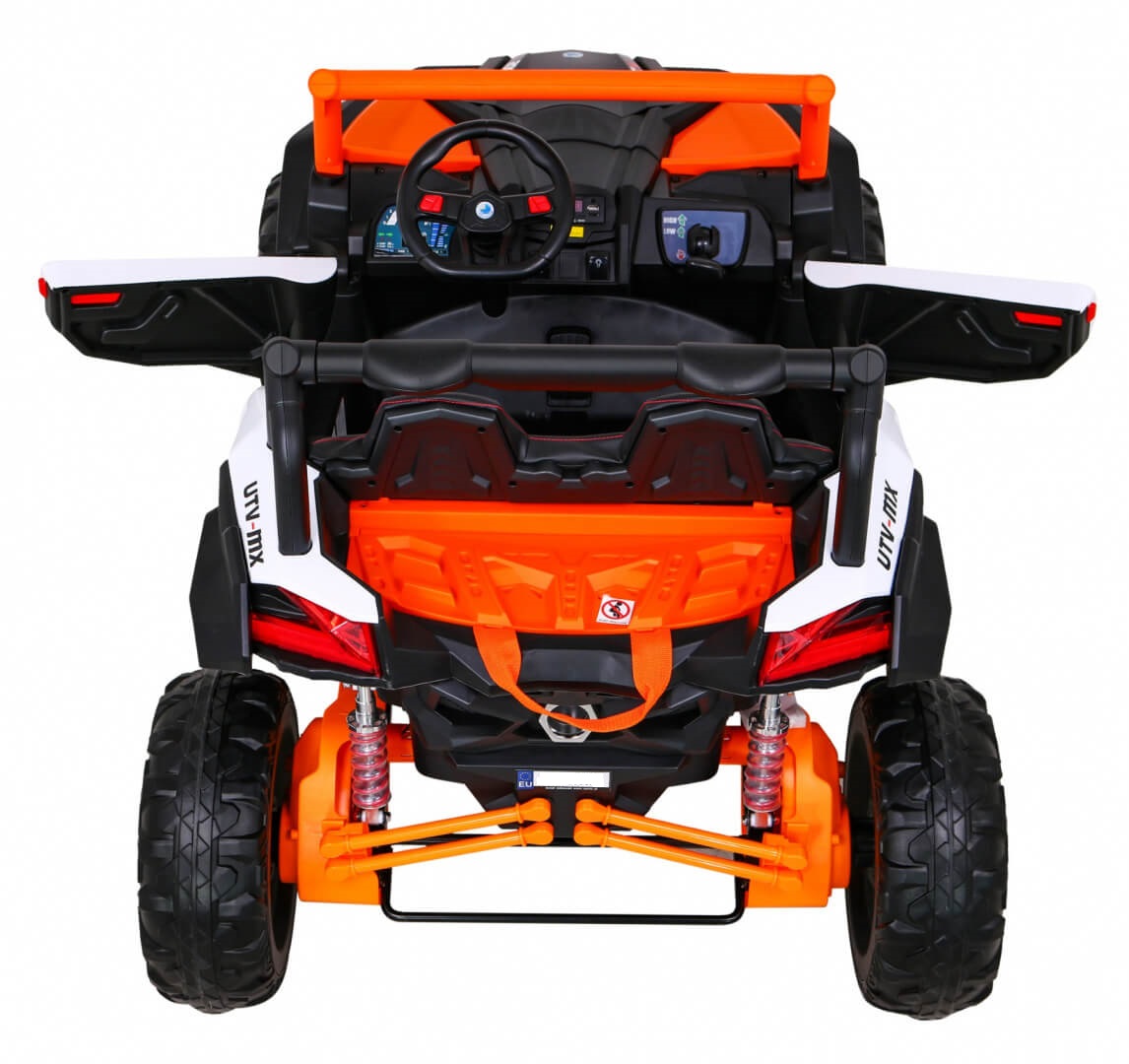 Masinuta electrica pentru copii Buggy UTV-MX cu 2 locuri 4x4 24 Volti (613) Portocaliu - imagine 7