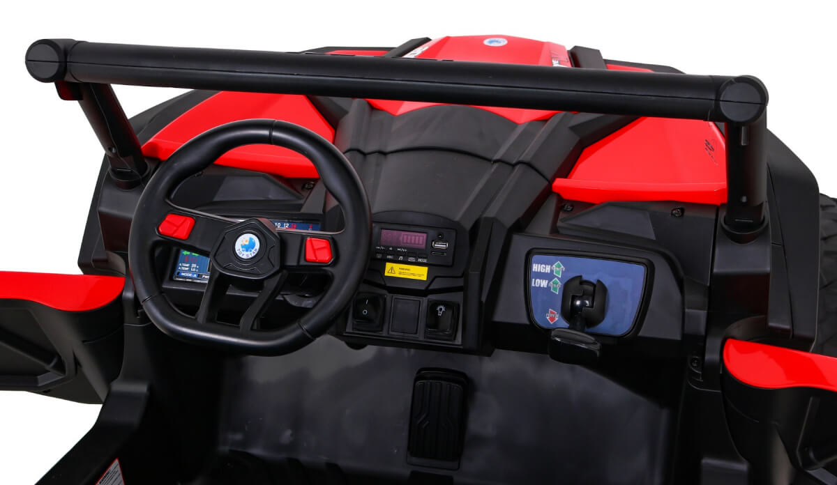 Masinuta electrica pentru copii Buggy UTV-MX cu 2 locuri 4x4 24 Volti (613) Rosu - imagine 3