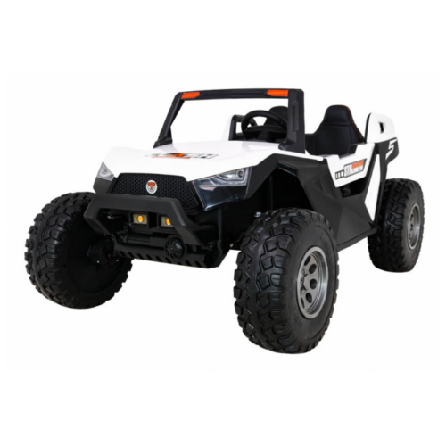 Masinuta electrica pentru copii Buggy-LUX XXL cu doua locuri, 24Volti, 4X4 cu ecran LCD (SX1928-mp4) Alb