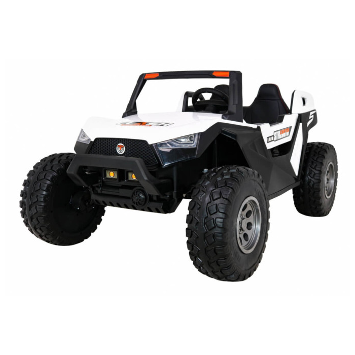 Masinuta electrica pentru copii Buggy-LUX XXL cu doua locuri, 24Volti, 4X4 cu ecran LCD (SX1928-mp4) Alb