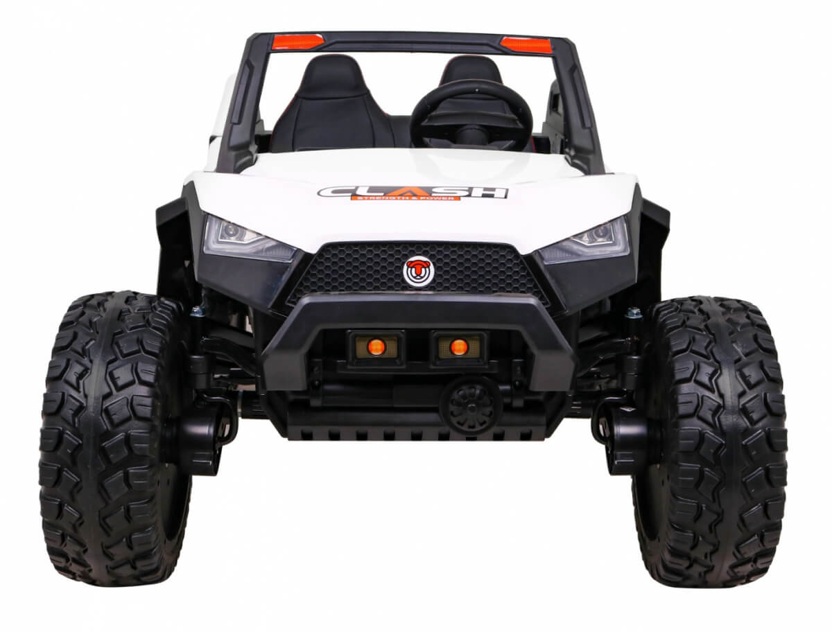 Masinuta electrica pentru copii Buggy-LUX XXL cu doua locuri, 24Volti, 4X4 cu ecran LCD (SX1928-mp4) Alb - imagine 3
