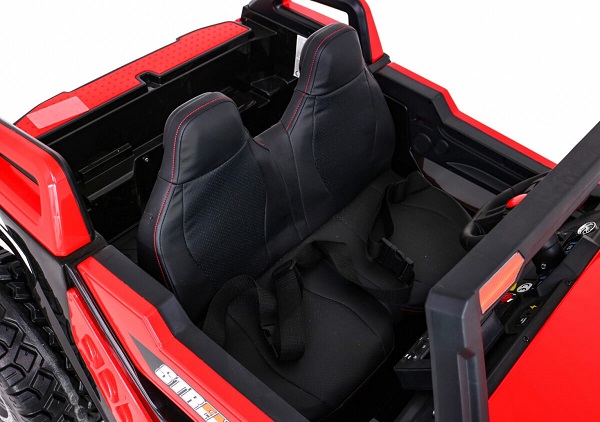 UTV electric pentru 2 copii Buggy XXL FAST EDITION cu viteza maxima 15km/h 500W 24V 4x4 (sx1928-fast) Rosu - imagine 13