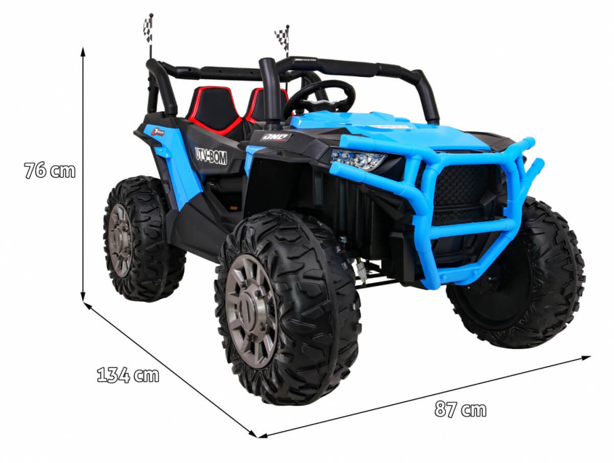 Masinuta electrica pentru copii UTV 4x4 BUGGY RACER (999) Albastru - imagine 2