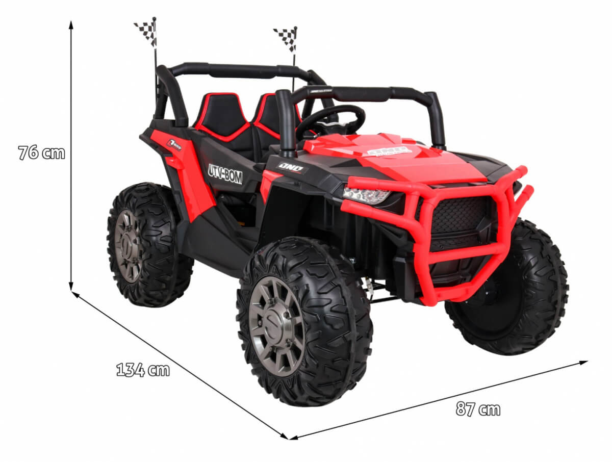 Masinuta electrica pentru copii UTV 4x4 BUGGY RACER (999) Rosu - imagine 2