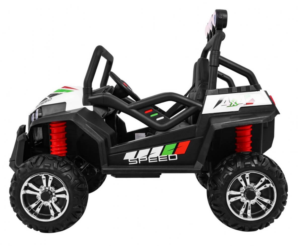Masinuta electrica pentru copii 24 Volti UTV 4X4 SPEEDY BUGGY (S2588-1) New Face Lift Alb - imagine 4