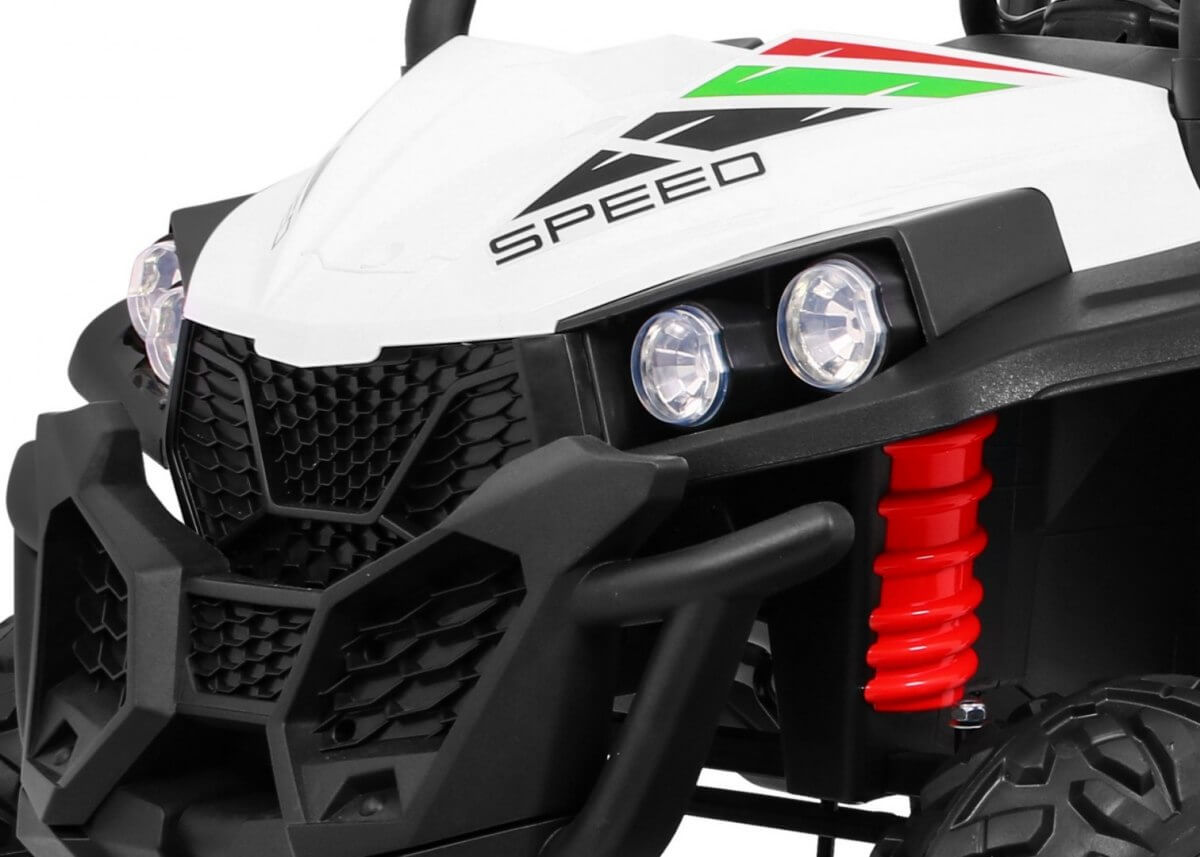 Masinuta electrica pentru copii 24 Volti UTV 4X4 SPEEDY BUGGY (S2588-1) New Face Lift Alb - imagine 6