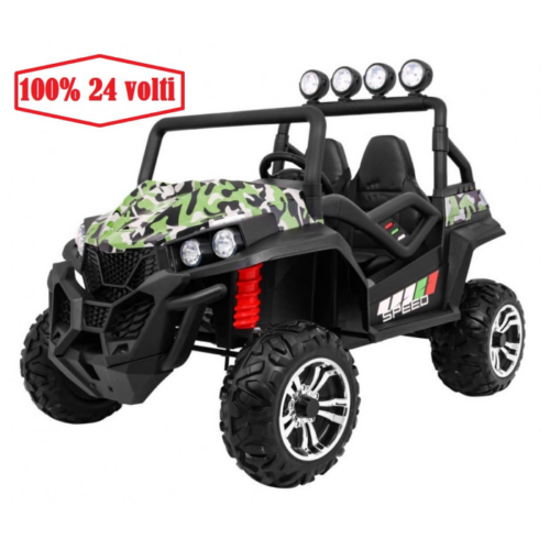 Masinuta electrica pentru copii 24 Volti UTV 4X4 SPEEDY BUGGY (S2588-1) New Face Lift Military