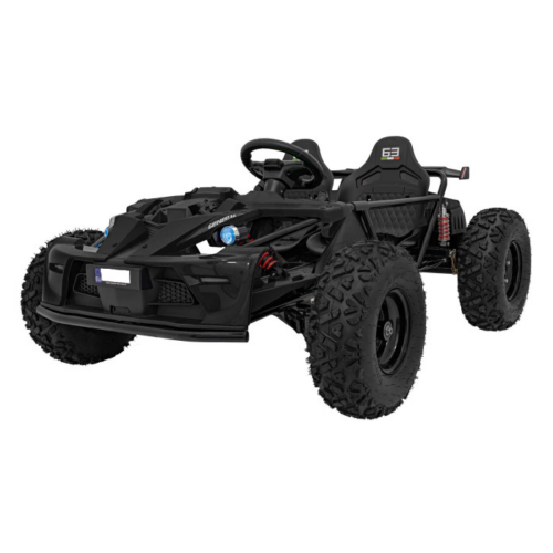 UTV electric pentru copii 8-15 ani cu 2 locuri 48V 800W Buggy GENERAL XXL cu viteza max 25km/h (2358) Negru