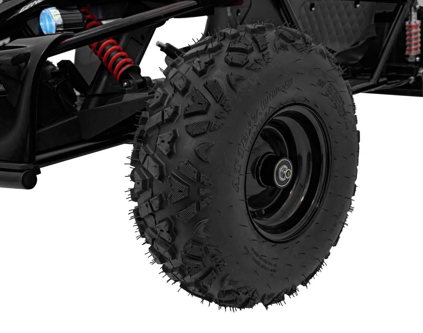 UTV electric pentru copii 8-15 ani cu 2 locuri 48V 800W Buggy GENERAL XXL cu viteza max 25km/h (2358) Negru - imagine 8