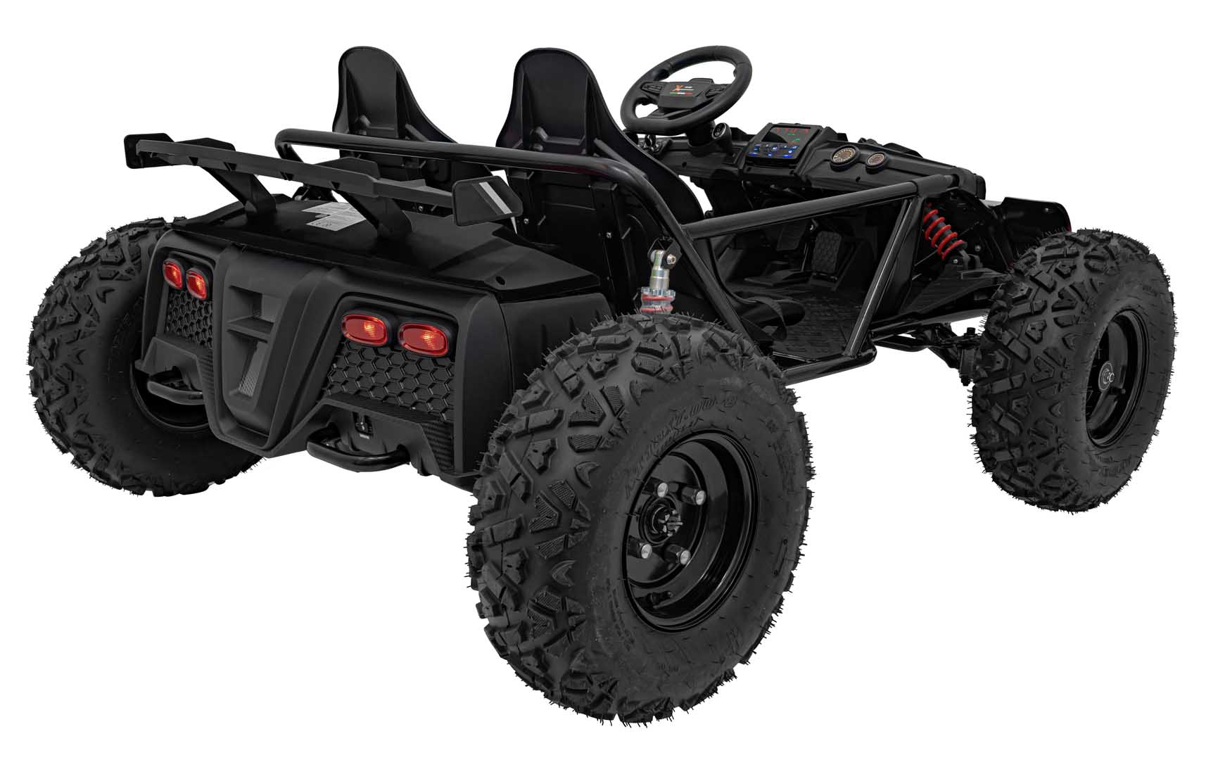 UTV electric pentru copii 8-15 ani cu 2 locuri 48V 800W Buggy GENERAL XXL cu viteza max 25km/h (2358) Negru - imagine 5