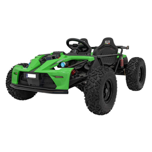 UTV electric pentru copii 8-15 ani cu 2 locuri 48V 800W Buggy GENERAL XXL cu viteza max 25km/h (2358) Verde