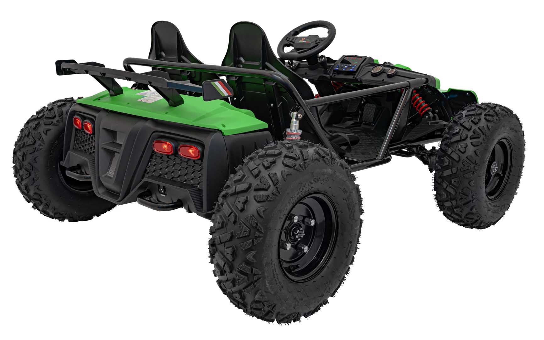 UTV electric pentru copii 8-15 ani cu 2 locuri 48V 800W Buggy GENERAL XXL cu viteza max 25km/h (2358) Verde - imagine 5