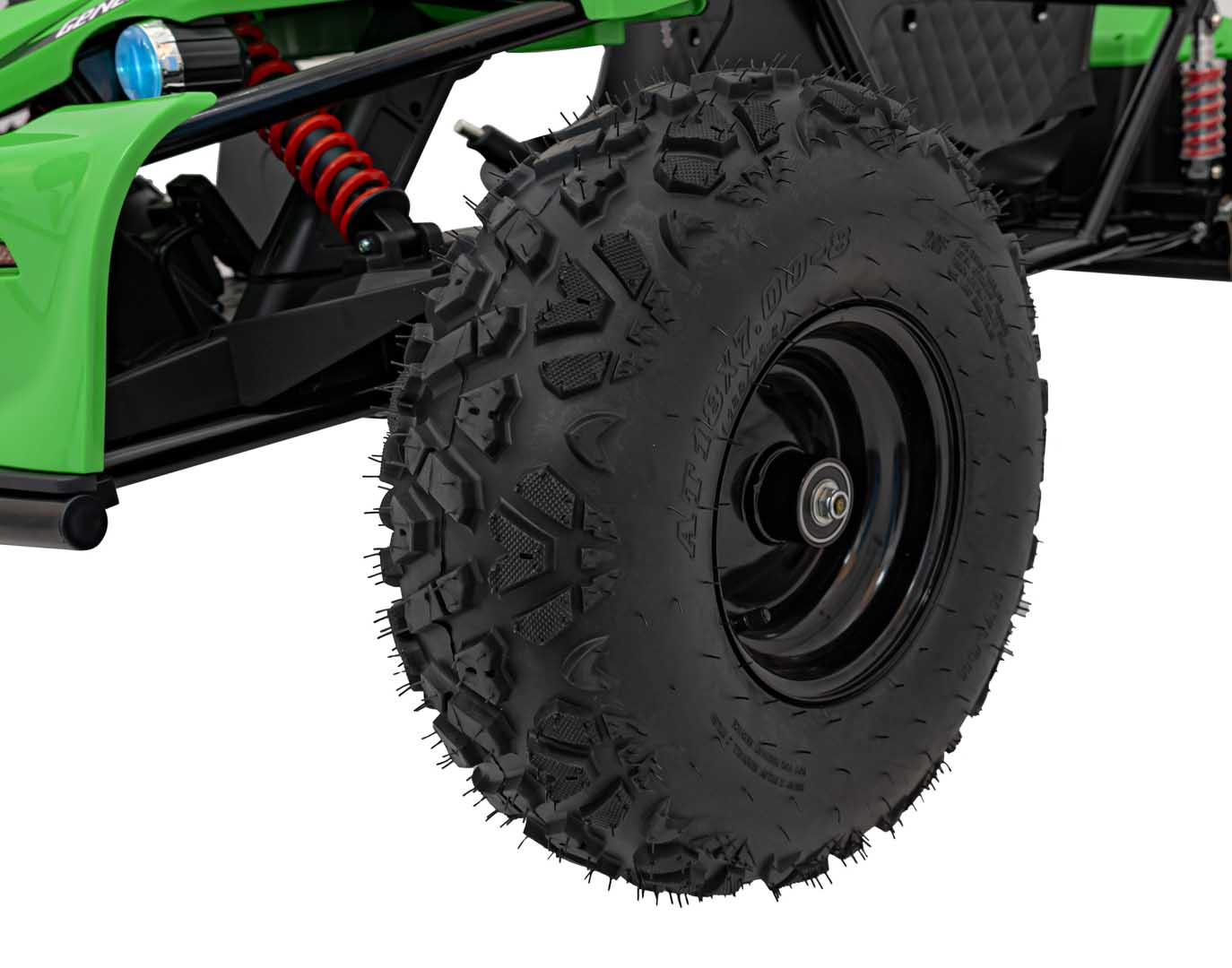 UTV electric pentru copii 8-15 ani cu 2 locuri 48V 800W Buggy GENERAL XXL cu viteza max 25km/h (2358) Verde - imagine 6