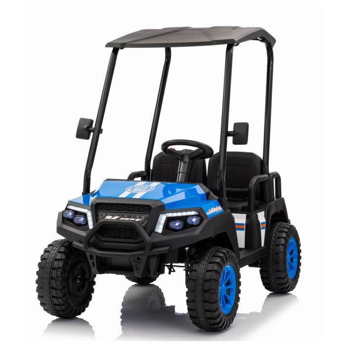 Masinuta electrica pentru copii cu 4 locuri UTV Champion Lux 24V 400W 4x4 (650R) Albastru