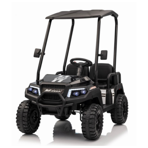 Masinuta electrica pentru copii cu 4 locuri UTV Champion Lux 24V 400W 4×4 (650R) Negru