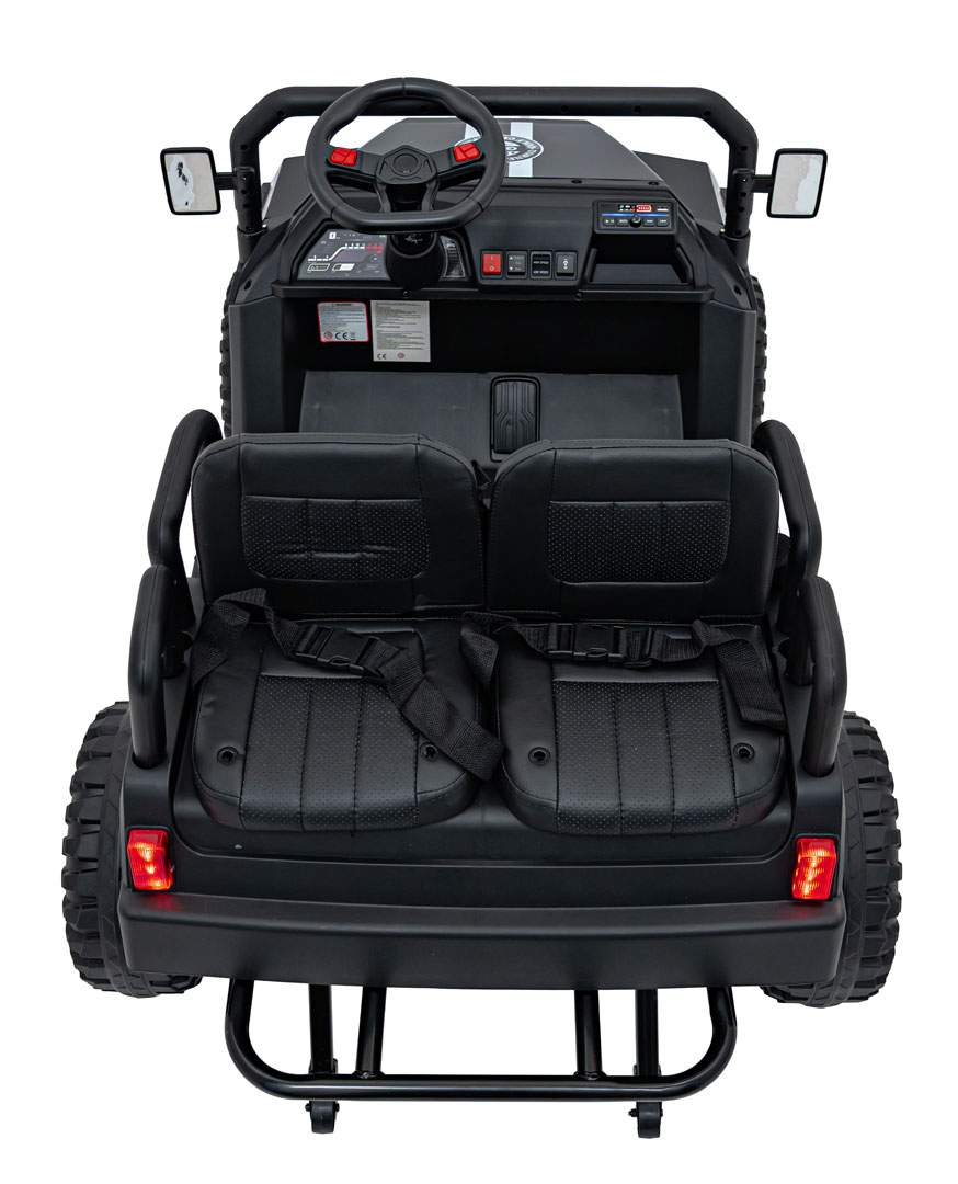 Masinuta electrica pentru copii cu 4 locuri UTV Champion Lux 24V 400W 4x4 (650R) Albastru - imagine 5