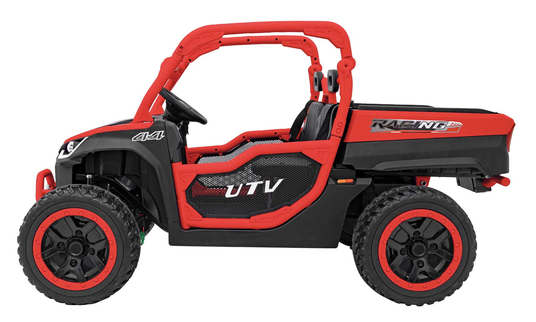 UTV electric pentru copii Autokids Farmer Truck 24V 300W 4x4 (307) Rosu - imagine 2