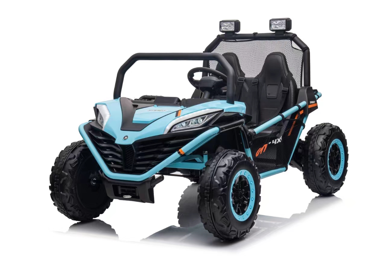 UTV electric pentru 2 copii BUGGY SPEED Fast Edition 24V 300W 4x4 (s608) Albastru - imagine 6