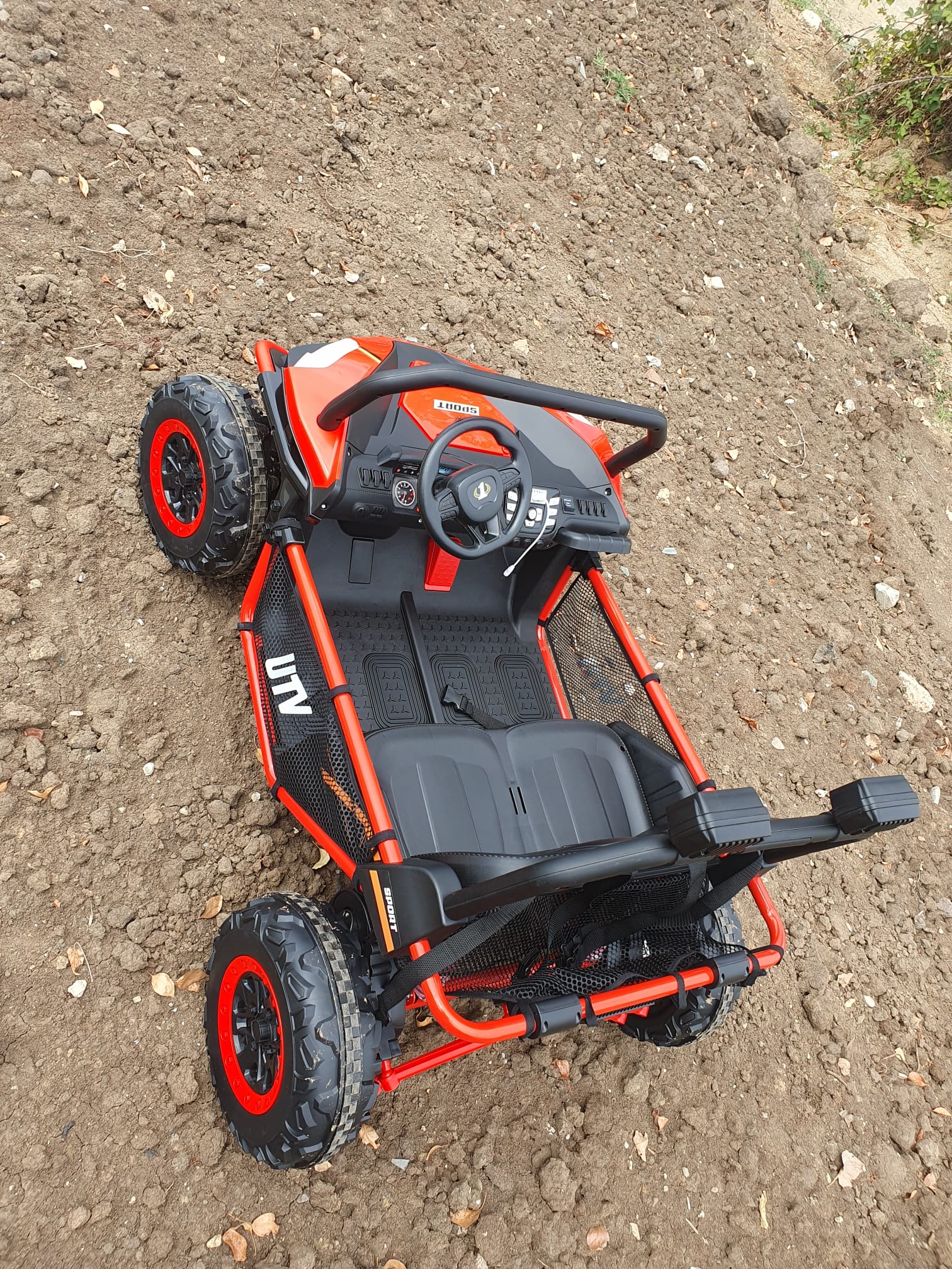 UTV electric pentru 2 copii BUGGY SPEED Fast Edition 24V 300W 4x4 (s608) Rosu - imagine 11