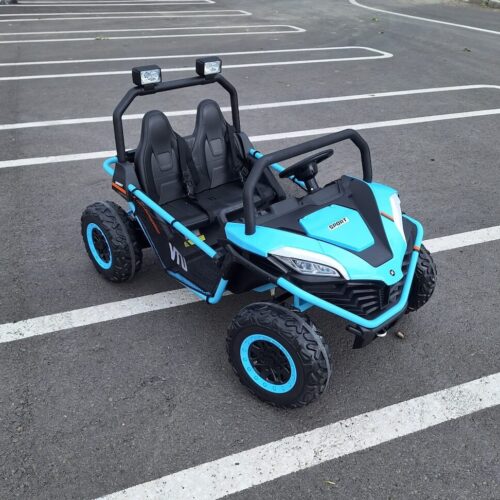 UTV electric pentru 2 copii BUGGY SPEED Fast Edition 24V 300W 4×4 (s608) Albastru