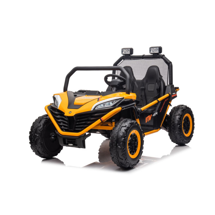 UTV electric pentru 2 copii BUGGY SPEED Fast Edition 24V 300W 4x4 (s608) Galben