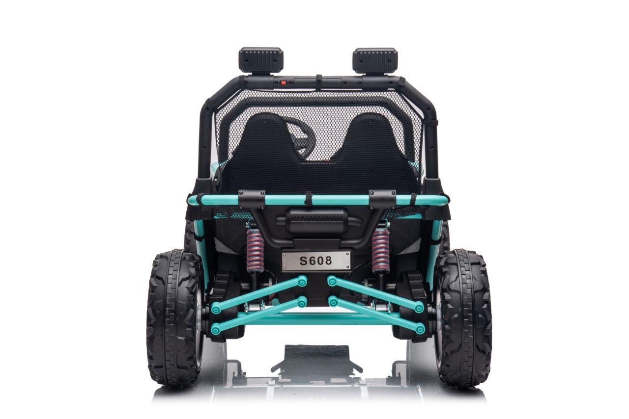 UTV electric pentru 2 copii BUGGY SPEED Fast Edition 24V 300W 4x4 (s608) Verde - imagine 4