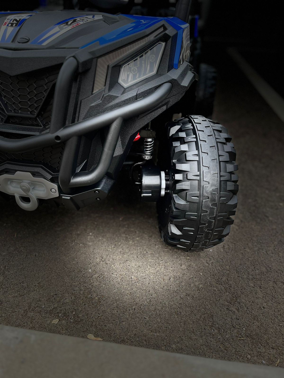 Masinuta electrica pentru copii UTV TURBO RZR 4x4 12V 120W (HC301) Albastru - imagine 6