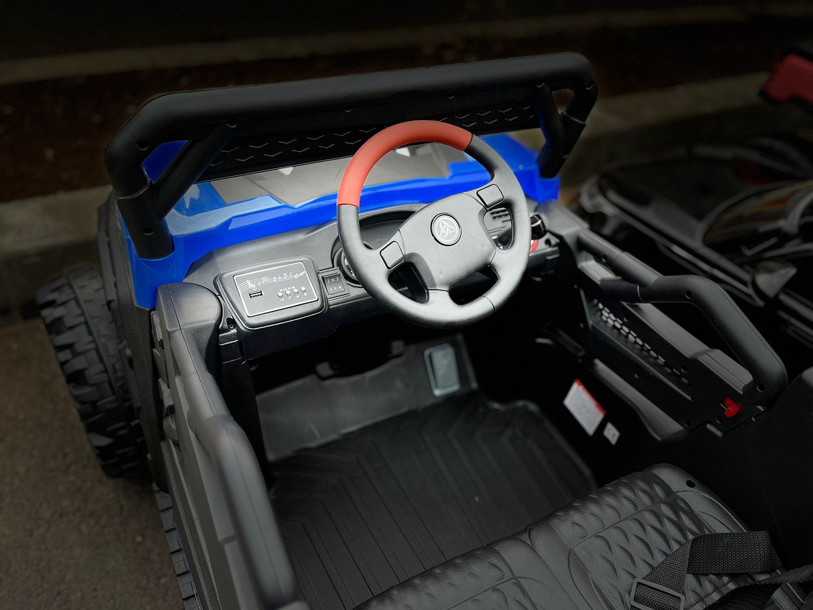 Masinuta electrica pentru copii UTV TURBO RZR 4x4 12V 120W (HC301) Albastru - imagine 7