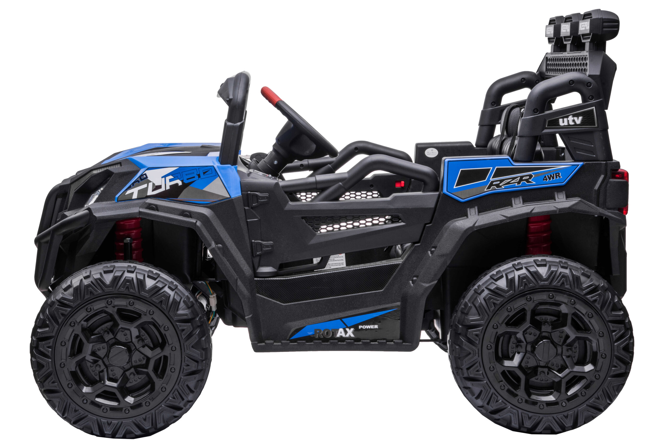 Masinuta electrica pentru copii UTV TURBO RZR 4x4 12V 120W (HC301) Albastru - imagine 2