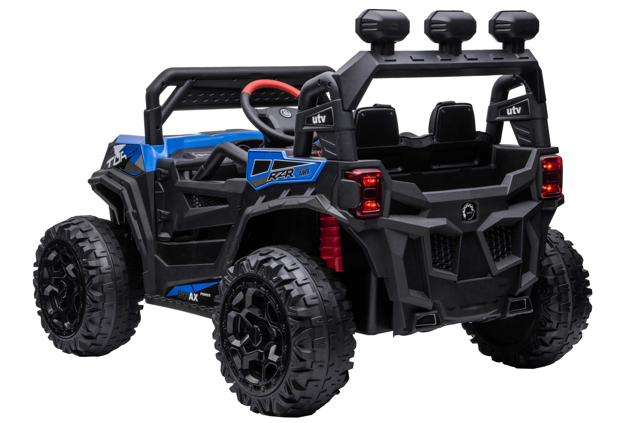 Masinuta electrica pentru copii UTV TURBO RZR 4x4 12V 120W (HC301) Albastru - imagine 3